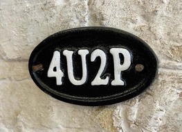 4 U 2 P plaque